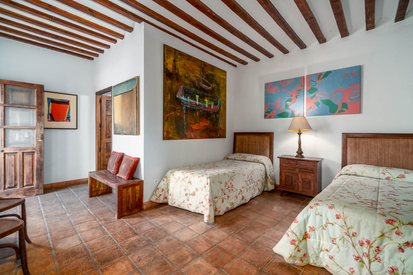 Bedroom below self contained apartment